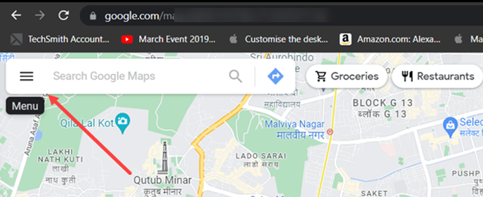 Menu for Google Maps Menu for Google Maps