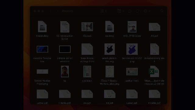 Sidebar in Finder